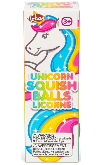 Tobar Unicorn 3 pack Diddy Squish Balls