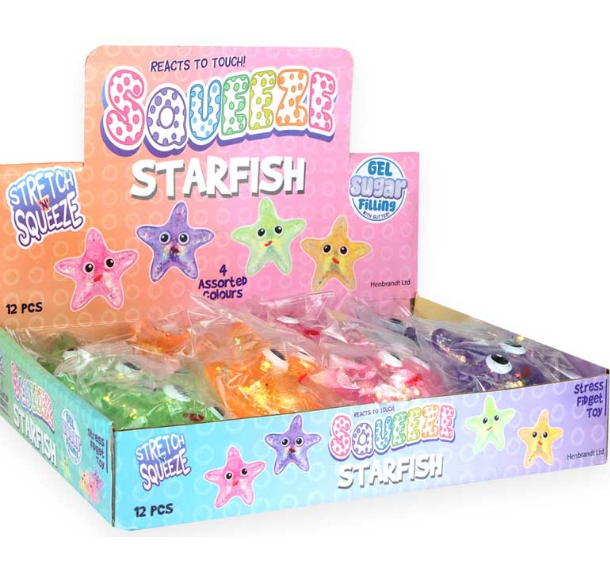 Squeeze Starfish with sugar and sparkle
