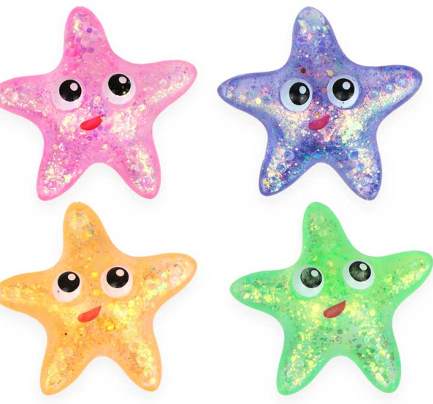 Squeeze Starfish with sugar and sparkle