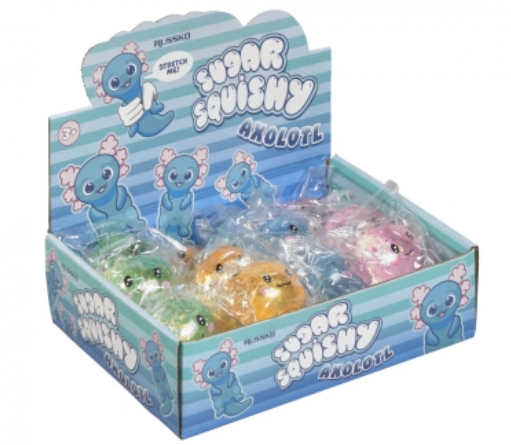 Glitter Axolotl Sugar Maltose Squish Squeezy