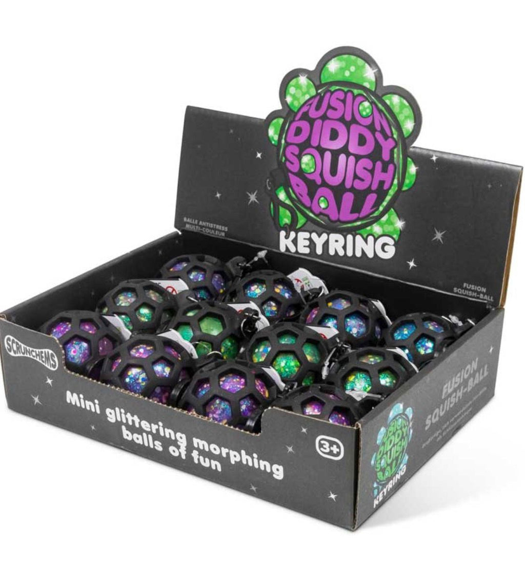 Scrunchems Fusion Diddy Squish Ball Keyring